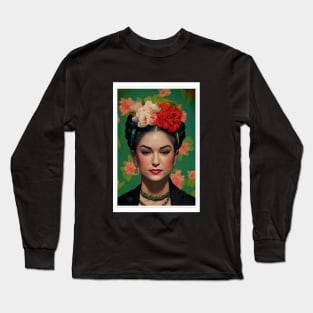 Sasha grey as Frida Kahlo Long Sleeve T-Shirt